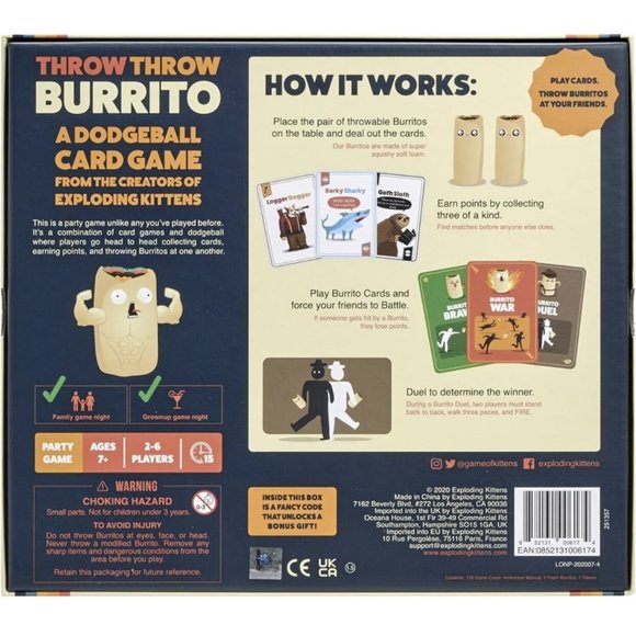 NWT Throw Throw Burrito Card Game - Picture 8 of 9